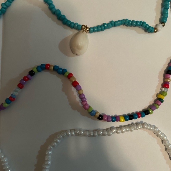 Colorful Beaded Necklaces - Set of 3 - Picture 1 of 4